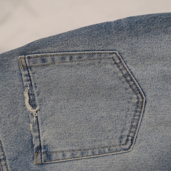 Abercrombie & Fitch Denim Midi Length Skirt, Color Light Wash Size 24 - Picture 11 of 15